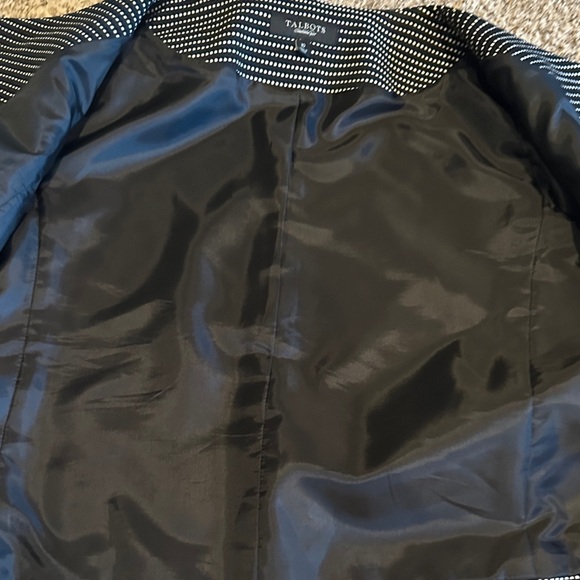 Talbots Black and White Polka Dot Blazer - Picture 10 of 10